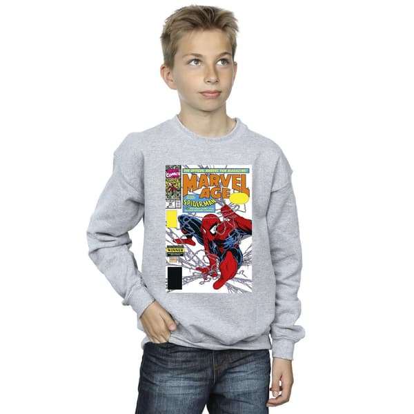 Marvel Pojkar Spider-Man Marvel Age Comic Cover Tröja 9-11 År Sports Grey 9-11 Years