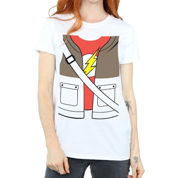 Big Bang Theory Dam/Damer Sheldon Cooper Kostym Bomull Pojkvän White L