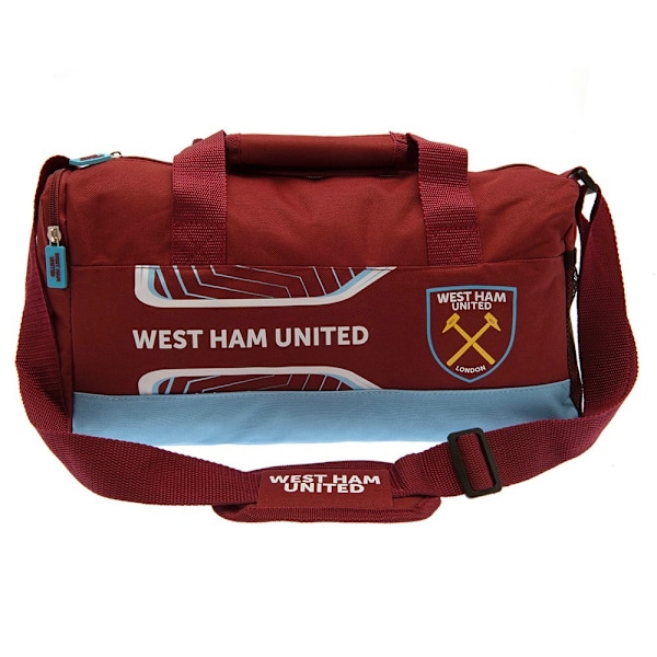 West Ham United FC Flash Duffel Bag One Size Claret Red/Sky Blu Claret Red/Sky Blue/White One Size