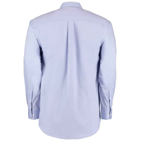 Kustom Kit Herr Oxford Klassisk Långärmad Skjorta 16.5in Ljus Light Blue 16.5in