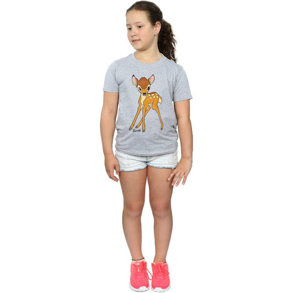 Bambi Girls Classic T-Shirt 9-11 år Sports Grey Sports Grey 9-11 Years