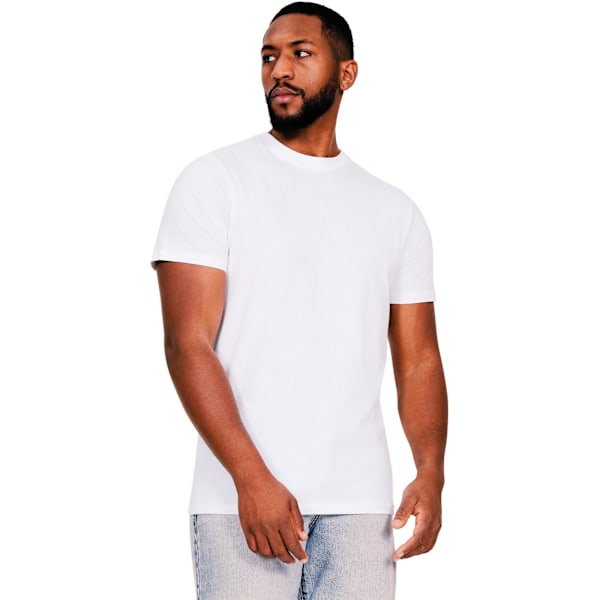 Casual Classics Herr Muscle Ringspun Bomull T-shirt M Vit White M