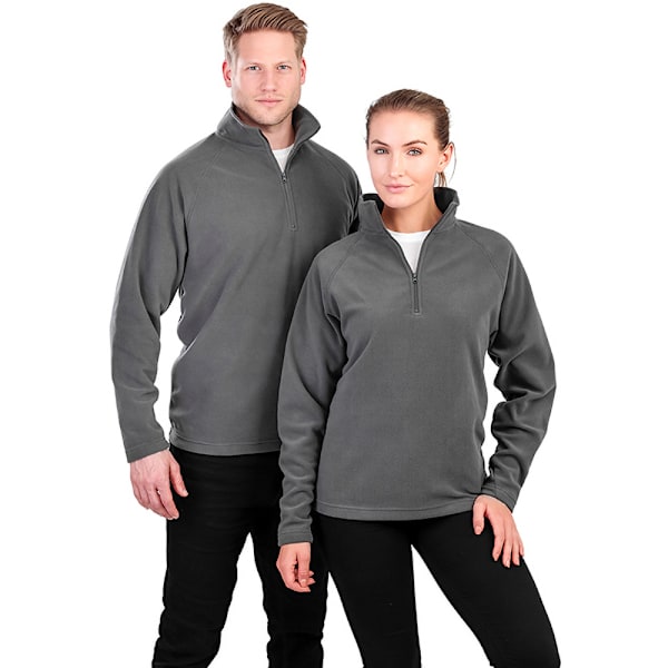 Result Core Micron Anti-Pill Fleece Top M Charcoal för män Charcoal M