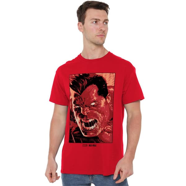 Marvel Herr Röd Hulk Roar T-Shirt S Röd Red S