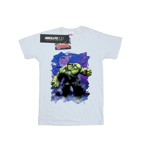 Marvel Herr Hulk Halloween Spökig Skog T-shirt XXL Vit White XXL