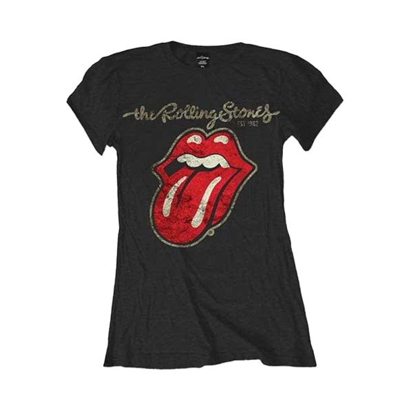 The Rolling Stones Dam/Dam Gipsad Tongue T-Shir i bomull Black XS
