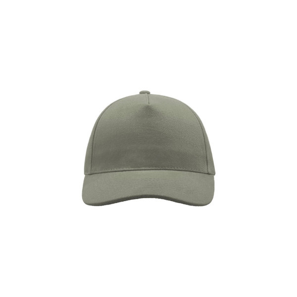 Atlantis Liberty Five Buckle Heavy Brush Cotton 5 Panel Cap One Light Grey One Size