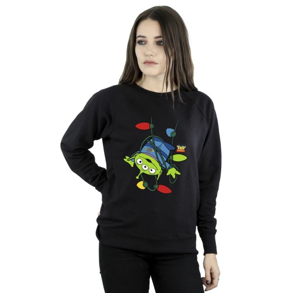 Disney Dam/Damer Leksakshistoria Julbelysning Aliens Sweatshirt Black M