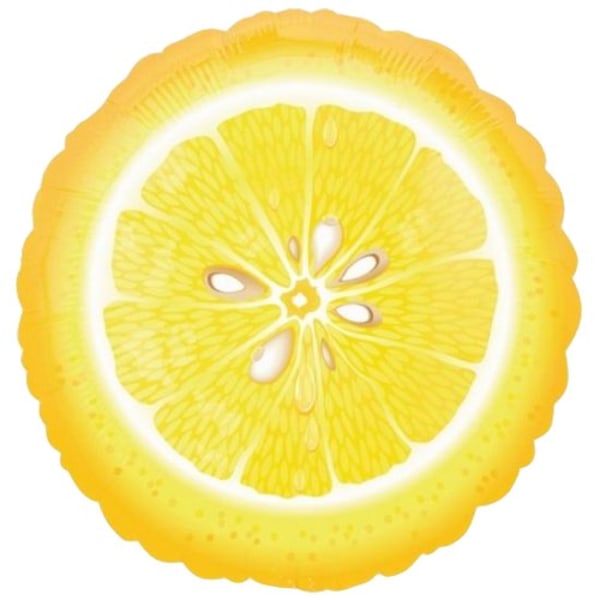 Spot on Gifts Skivad Citron Folieballong En Storlek Gul Yellow One Size