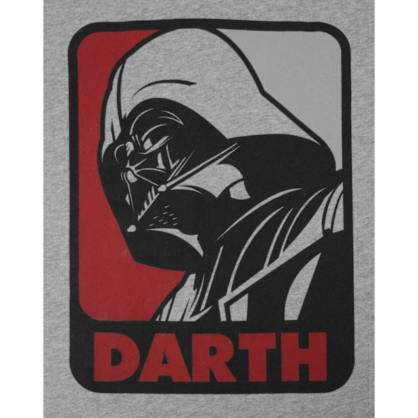 Star Wars Herr Darth Vader Sport T-shirt S Grå Grey S