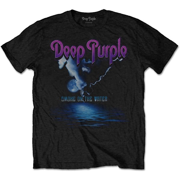 Deep Purple Unisex Adult Smoke On The Water T-Shirt XXL Svart Black XXL