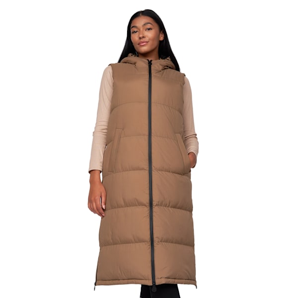 Crosshatch Alaiya Gilet för Kvinnor/Dam 10 UK Camel Camel 10 UK