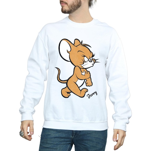 Tom och Jerry Herr Angry Mouse Bomullströja XXL Vit White XXL