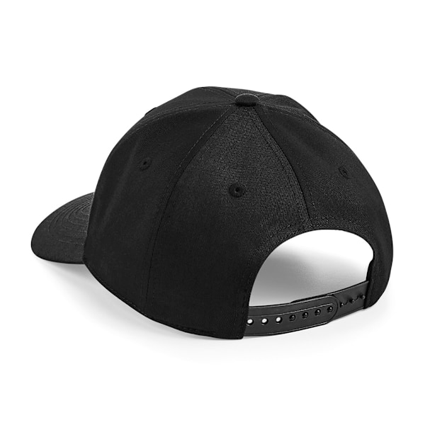 Beechfield Urbanwear 6 Panel Snapback Cap One Size Svart Black One Size