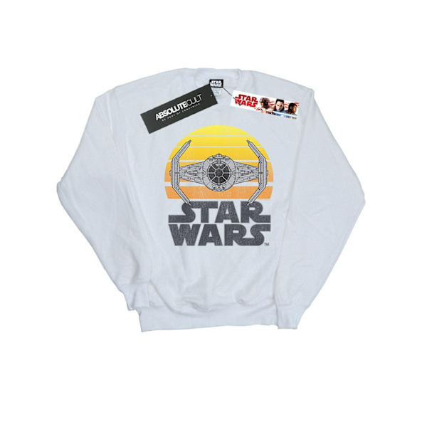 Star Wars Dam/Kvinnor Solnedgång TIE Fighter Sweatshirt M Vit White M