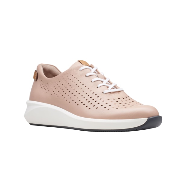 Clarks Womens/Ladies Un Rio Tie Läder Trainers 7 UK Blush Blush 7 UK