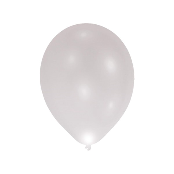 Amscan Latex LED-ballonger (5-pack) One Size Silver Silver One Size