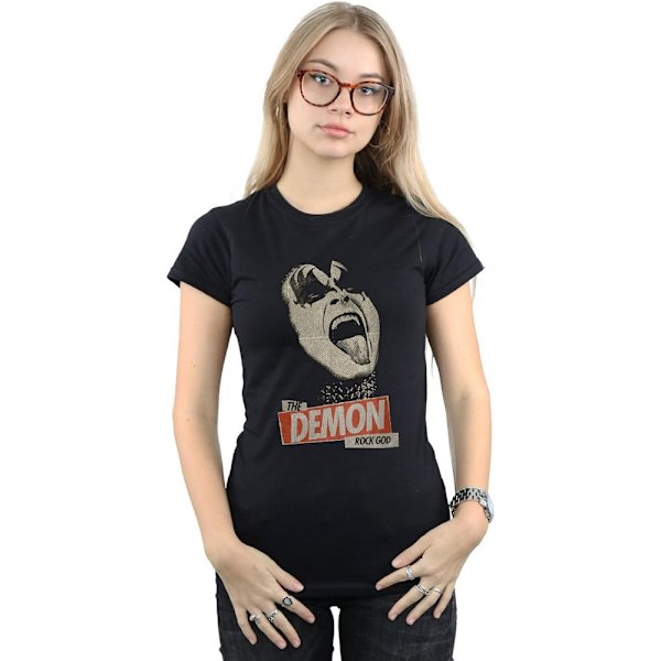 Kiss Womens/Ladies The Demon Rock Bomull T-shirt L Svart Black L