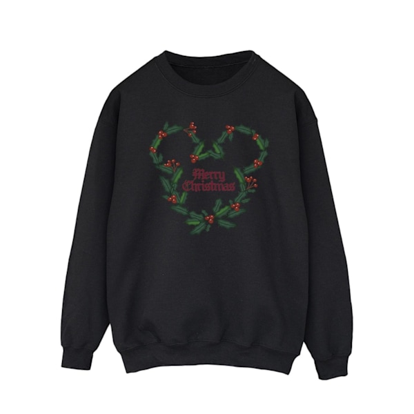 Disney Herr Mickey Mouse God Jul Holly Sweatshirt L Svart Black L