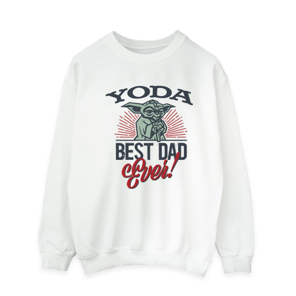 Star Wars Mandalorian Yoda Pappa Sweatshirt M Vit White M