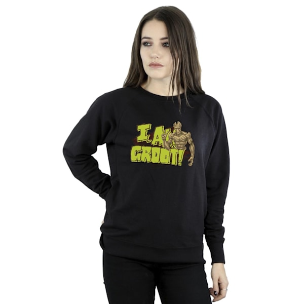 Guardians Of The Galaxy Dam/Kvinnor Jag Är Groot Sweatshirt M B Black M