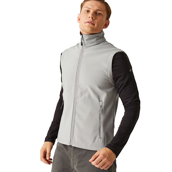 Regatta Herr Ascender Softshell 2-lagers värmeväst L Mineral G Mineral Grey/Black L