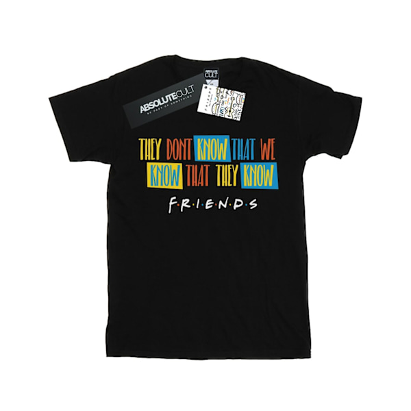 Friends Dam/Damer De Vet Inte Script Bomull Boyfriend T Black 4XL