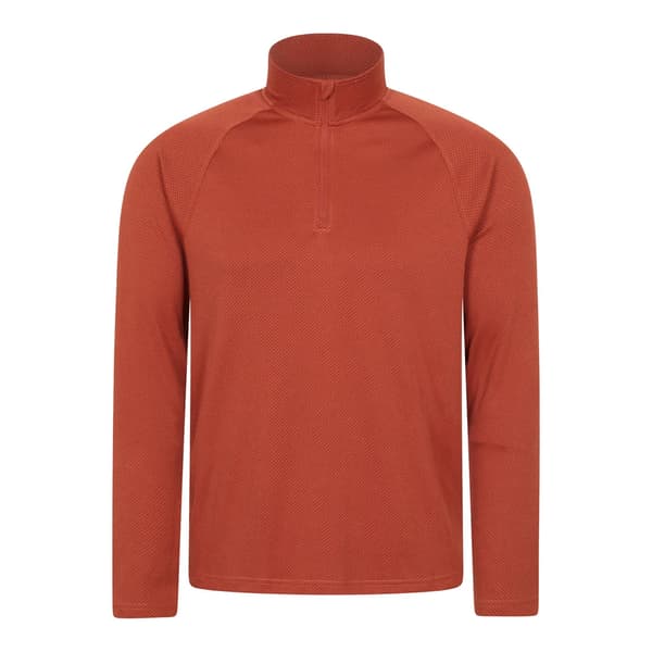 Mountain Warehouse Herr Spin Texturerad Half Zip Tröja 3XL R Rust 3XL