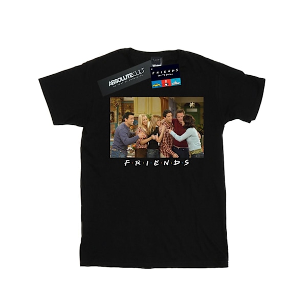 Friends Mens Group Photo Apartment T-Shirt XL Svart Black XL