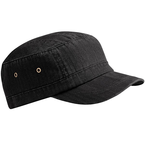 Beechfield Unisex Urban Army Cap / Huvudbonad En Storlek Vintage Svart Vintage Black One Size