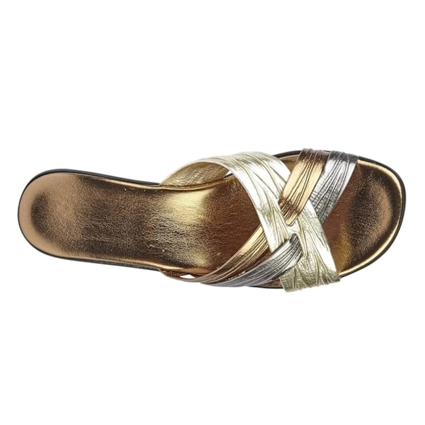 Boulevard Dam/Dam X Over Mule Sandaler 5 UK Brons/Tenn/ Bronze/Pewter/Gold 5 UK