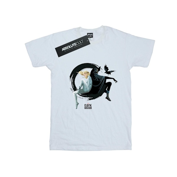 Marvel herr Cloak And Dagger Ink Circle T-shirt M vit White M