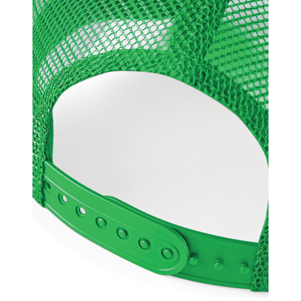 Beechfield Unisex Vuxen Snapback Trucker Cap En Storlek Ren Grön Pure Green/White One Size