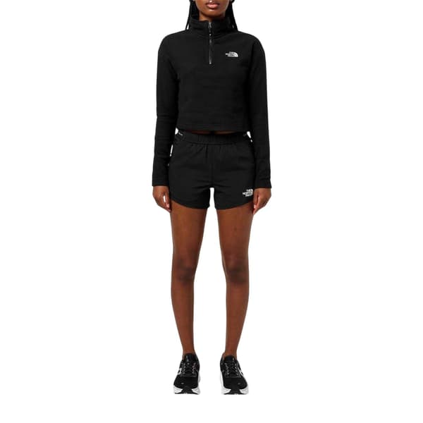The North Face Dam 100 Glacier Cropped Fleecetopp 10 Black 10 UK