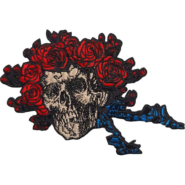 Grateful Dead Bertha Skull Strykjärn på lapp En Storlek Brun/Röd/Blå Brown/Red/Blue One Size