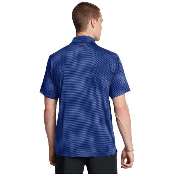 Under Armour Herr Performance Enfärgad Pikétröja S Blå Blue S