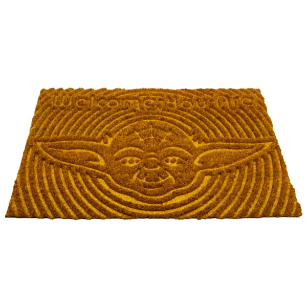 Star Wars Välkommen Du Är Präglad Yoda Dörrmatta En Storlek Brun Brown/Yellow One Size
