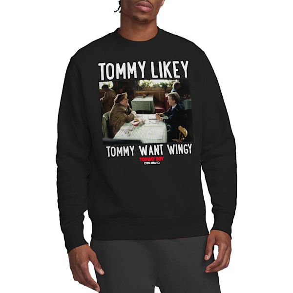 Tommy Boy Unisex Vuxen Tommy Likey Sweatshirt S Svart Black S