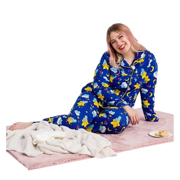 Care Bears Retro Lång Pyjamas Set för Dam M R Blå Blue M R