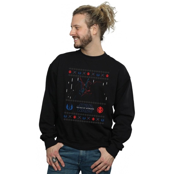 Star Wars Mens The Rise Of Skywalker Christmas Combat Sweatshir Black XXL