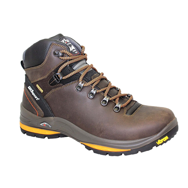 Grisport Saracen vaxat läder vandringskängor för män 10 UK brun/svart Brown/Black 10 UK