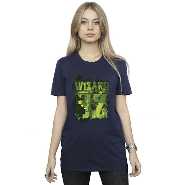 Trollkarlen från Oz Dam/Dam Wicked Witch Of The West Logo Co Navy Blue L