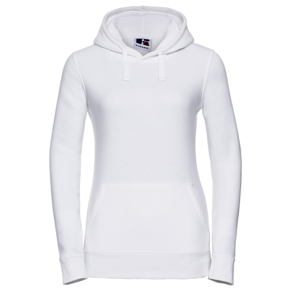 Russell Dam Hoodie för Kvinnor/Dam Storlek 14 UK Vit White 14 UK