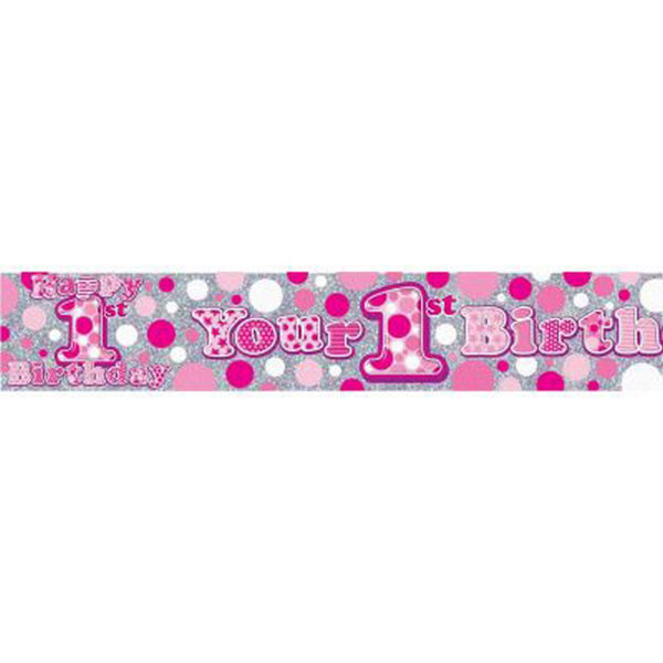 Simon Elvin Ålder 1 Jättebanderoll En Storlek Rosa Pink One Size