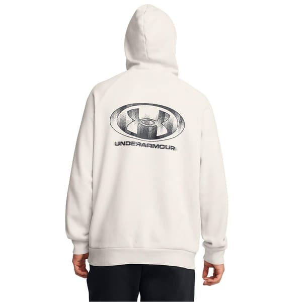 Under Armour Rival Raglan-huvtröja med dragsko för herrar L Vit White L