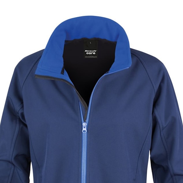 Result Core Dam/Dam Printable Soft Shell Jacka XS Marin/R Navy/Royal Blue XS