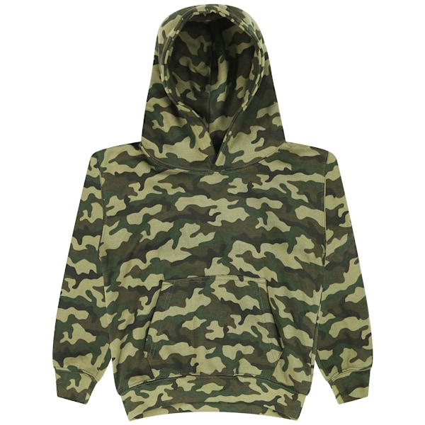 AWDis Barn/Barn Camo Hoodie 12-13 År Grön Camo Green Camo 12-13 Years