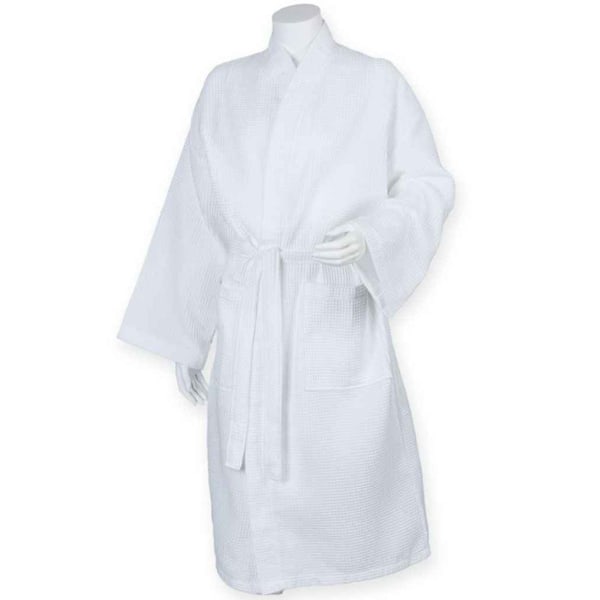 Handduk City Unisex Vuxen Våffelrock S-M Vit White S-M
