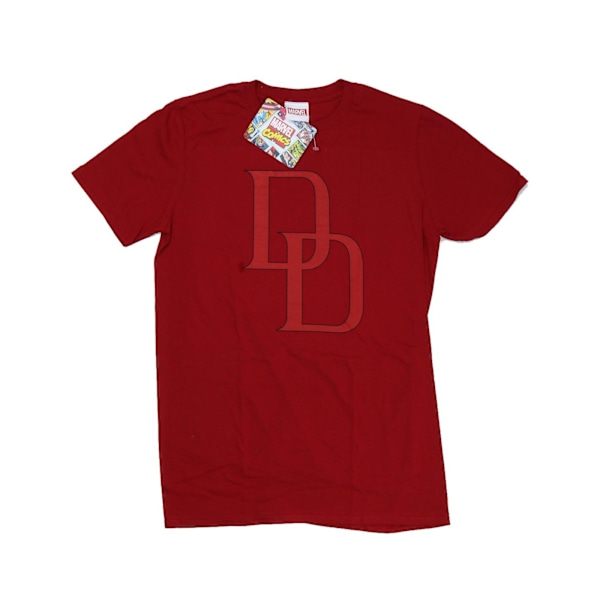 Marvel herr Daredevil DD logotyp T-shirt L Cardinal Cardinal L