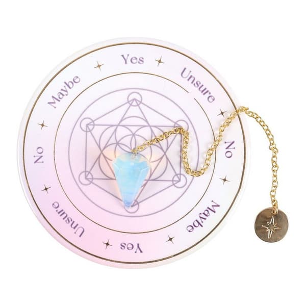Något Annorlunda Opalit Pendel Divination Kit En Storlek Wh White/Gold/Blue One Size